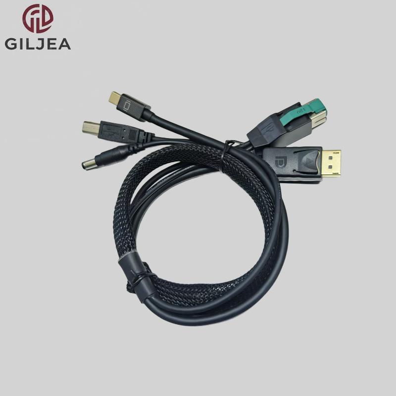 DP +MINI DP+ POWER USB +USB B+DC PLUG Y CABLE